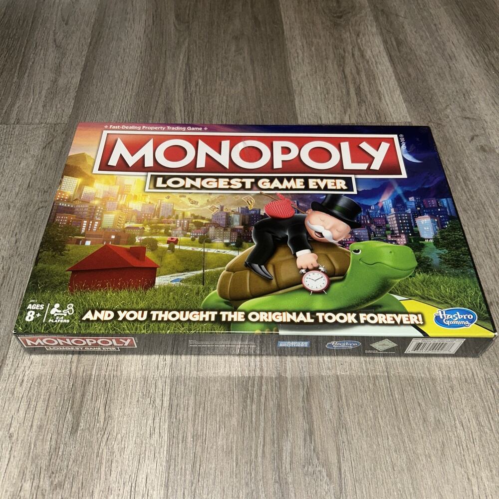 Hasbro E8915 Monopoly Longest Game Ever Edition Factory Sealed